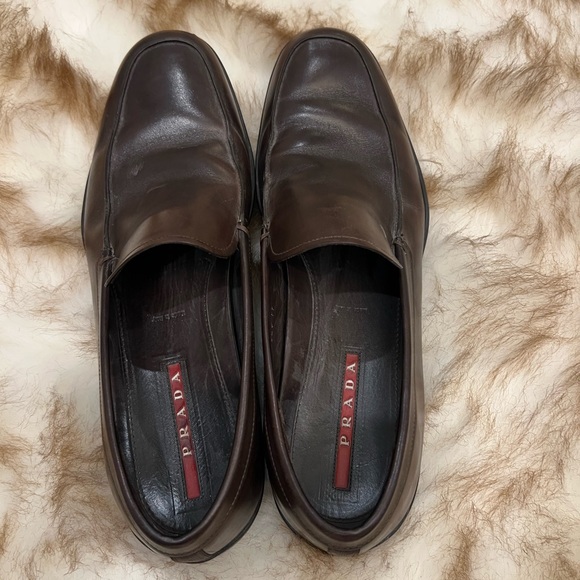 Prada mens slip on loafer size 11 Brown - Picture 13 of 14